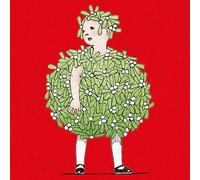 Museums & Galleries Christmas Cards Pack of 8 - Mistletoe Girl Illustration - Eco-Friendly & Recyclable