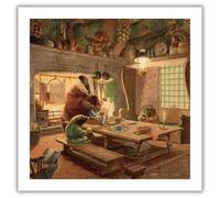 Museums & Galleries Christmas Cards Pack of 8 - Wind in the Willows Illustrated Design - Badger's Kitchen - Eco-Friendly & Recyclable