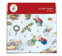 Museums & Galleries Christmas Paper Napkins Pack of 20, Brambly Hedge | Eco-Friendly, Made in the UK