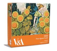 Museums & Galleries Classic Painting Jigsaw Puzzle - 1000 Piece Puzzles for Adults - Beautiful 'August' Sunflowers Design by Eugene Grasset - Gift for Art Lovers
