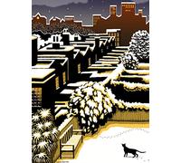 Museums & Galleries Cressida Bell Silent Night Pack of 8 Charity Christmas Cards with White Envelopes