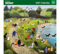 Museums & Galleries Dog Artwork 2027 Calendar - Month to View Macmillan Cancer Support Charity Wall Calendar UK - 2027 Wall Planner and Personal Organiser for Home and Office