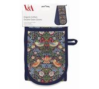 Museums & Galleries Double Oven Gloves William Morris Strawberry Thief - Luxury Organic Cotton, OGL028