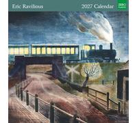 Museums & Galleries Eric Ravilious 2027 Calendar - Month to View Wall Calendar UK - 2027 Wall Planner and Personal Organiser for Home and Family