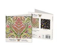 Museums & Galleries Fern Prints Square Notecard Wallet - 8 Blank Notecards - Green - Nature - General Occasion
