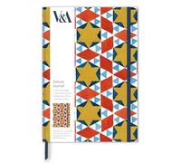 Museums & Galleries Hardcover Lined Deluxe Journal - V&A Mosaic Tiles - 200 Pages - Elasticated Closure