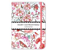 Museums & Galleries Hardcover Lined Journal - Red Floral Design by Mary Katrantzou - 200 Pages - Elasticated Closure