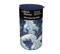Museums & Galleries Insulated Travel Tumbler - The Great Wave by Hokusai - The British Museum Design - 350ml Stainless Steel Cup - Re-Usable Mug