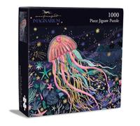 Museums & Galleries Jellyfish Jigsaw Puzzle - 1000 Piece Puzzles for Adults - Beautiful Illustrated Design by Emma Frances Grant - Gift for Animal & Nature Lovers