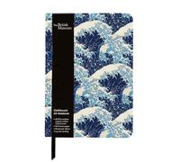 Museums & Galleries Lined A5 Clothbound Journal - 'The Great Wave' Design by Hokusai - 240 Pages - Lovely Gift Idea