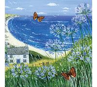 Museums & Galleries Lucy Grossmith Agapanthus Seaview Art Greeting Card