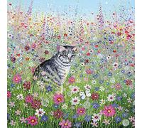 Museums & Galleries Lucy Grossmith Cat in a Cottage Garden Art Greeting Card