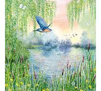 Museums & Galleries Lucy Grossmith Kingfisher Art Greeting Card (16 x 16 cm)