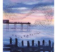Museums & Galleries Lucy Grossmith Murmurations Art Greeting Card (16 x 16 cm)