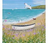 Museums & Galleries Lucy Grossmith Sunshine and Seagulls Art Greeting Card with White Envelope