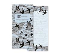 Museums & Galleries Magnetic Fridge Notepad - Artistic Water and Birds Design by Angela Harding - Stylish Stationery