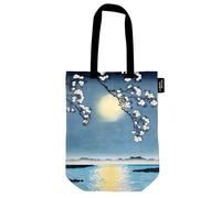 Museums & Galleries Organic Cotton Tote Bag - Artistic Sumida Moon River Print by Tsukioka Yoshitoshi - Japanese Design - Fashion Accessory