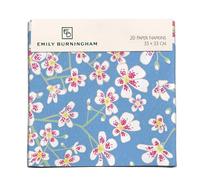 Museums & Galleries Pack of 20 Paper Serviette Napkins - Blossom Flowers Design by Emily Burningham - Disposable Tableware
