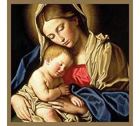 Museums & Galleries Pack of 5 Christmas Cards - 'Madonna and Sleeping Child' - 5 Traditional Cards from the Christmas Masterpieces Range