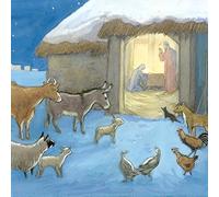 Museums & Galleries Pack of 8 Artistic Charity Christmas Cards (MG-288918-XAE) - 8 Traditional Cards From The Nativity by Molly Brett - 8 Cards of 1 Design