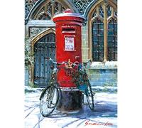 Museums & Galleries Pack of 8 Charity Christmas Cards (MG-288864-XAB) - 8 Stunning Artistic Cards From Post Box and Bicycles in the Snow by Gordon Lees - 8 Cards of 1 Design