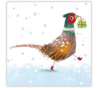 Museums & Galleries Pack of 8 Charity Christmas Cards (MG-MAEX882) - Contemporary Artistic Cards From the Running Pheasant by Angela Rozelaar - 8 Cards of 1 Design