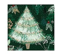 Museums & Galleries Pack Of 8 Seasonal Greetings Cards By Jo Spicer - Bright Tree Boutique Art - Happy New Year - Christmas Fayre Range
