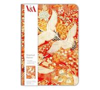 Museums & Galleries Perpetual Planner Diary - 148 x 210mm - Kimono Cranes Oriental Design - V&A Museum - Artistic Stationery - Undated Journal Diary