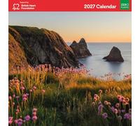 Museums & Galleries Scenic British Landscapes 2027 Calendar - Month to View British Heart Foundation Charity Wall Calendar UK - 2027 Wall Planner and Personal Organiser for Home and Office