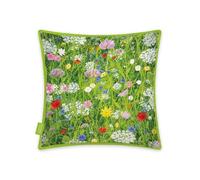 Museums & Galleries Square Cushion - Wild Garden - Floral Meadow Design - Organic Cotton - 45 x 45cm - Stylish Home Accessory