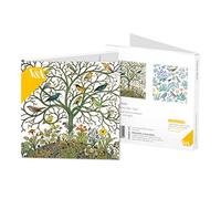 Museums & Galleries Square Set of 8 Art Notecards Wallet - V&A Voysey Birds - Notecards for Him/for Her