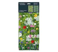 Museums & Galleries Tea Towels - Organic Cotton - Artistic Floral Design - Wild Garden Flowers by Josephine Simon - Set of 2 - Stylish Home Accessory