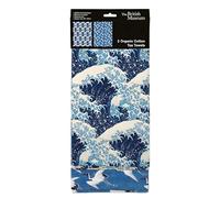 Museums & Galleries Tea Towels - Set of 2 - The Great Wave and Birds by Katsushika Hokusai - Organic Cotton - Stylish Home Accessory