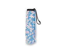 Museums & Galleries Umbrella & Matching Sleeve with Zip - Emily Burningham 'Saxifrage' Floral Design - Lightweight & Reinforced