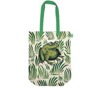 Museums & Galleries V&A Organic Cotton Tote Bag, William De Morgan Frog | Reusable Canvas Bag, Internal Pocket, Eco-Friendly, Made in the UK, Perfect for Shopping, Everyday Essentials & Gifting