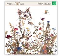 Museums & Galleries Wild Press by Helen Ahpornsiri 2026 Calendar - Month to View Wall Calendar UK - 2026 Wall Planner and Personal Organiser for Home and Family
