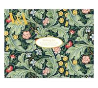 Museums & Galleries Writing Paper Set - Leicester Wallpaper by J.H. Dearle - 10 Sheets with Envelopes - Stylish Stationery