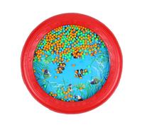 Musfunny Ocean Drum Toys for Baby: Wave Drum Gentle Sea Sound Bead Drum Music Gift - Sea Drum Musical Educational Tool for Kid Child Toddlers (Red)