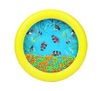 Musfunny Ocean Drum Toys for Baby: Wave Drum Gentle Sea Sound Bead Drum Music Gift - Sea Drum Musical Educational Tool for Kid Child Toddlers (Yellow)