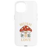 Mush Love Funny Mushroom Retro Nature Lover Case for iPhone 15