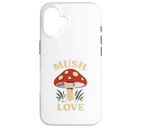 Mush Love Funny Mushroom Retro Nature Lover Case for iPhone 16