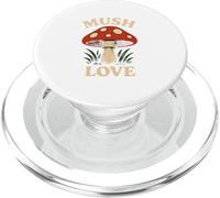 Mush Love Funny Mushroom Retro Nature Lover PopSockets PopGrip for MagSafe