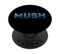 Mush Sled Dog Huskies Musher Alaska Sled Dog Team Mushing PopSockets Adhesive PopGrip