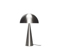 Hübsch Mush Tall table lamp, brushed nickel-coloured, iron