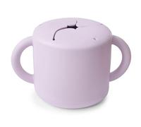 Mushie Baby Snack Food Pots for Toddlers | Silicone Cup Spill Proof for Toddler, Baby & Kids | Easy Grip for Children | Material: Food Grade Silicone | Dishwasher- and Microwave-Safe (Soft Lilac)