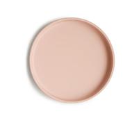Mushie Classic Silicone Non-Slip Suction Plate for Babies & Toddlers | Food Grade Silicone | Dishwasher & Microwave Safe (Blush)