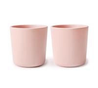 Mushie Dinnerware Cups for Kids | Tableware Cups | 1x Set of 2 | Reuseable | Dishwasher- and Microwave Safe | Easy for Child to Hold | Made in Denmark (Blush)