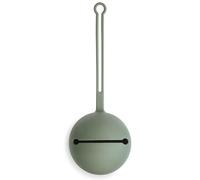 Mushie Dummy Holder Pacifier Case Storage with Strap | Fit up to 3 Dummies | Made of Non-Toxic Food Grade Silicone | Dishwasher Safe for Easy Cleaning | Suitable for All Pacifiers (Dried Thyme)