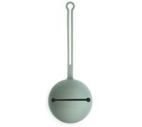 Mushie Dummy Holder Pacifier Case Storage with Strap | Fit up to 3 Dummies | Made of Non-Toxic Food Grade Silicone | Dishwasher Safe for Easy Cleaning | Suitable for All Pacifiers (Cambridge Blue)