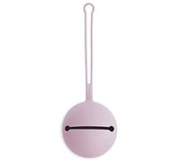 Mushie Dummy Holder Pacifier Case Storage with Strap | Fit up to 3 Dummies | Made of Non-Toxic Food Grade Silicone | Dishwasher Safe for Easy Cleaning | Suitable for All Pacifiers (Soft Lilac)